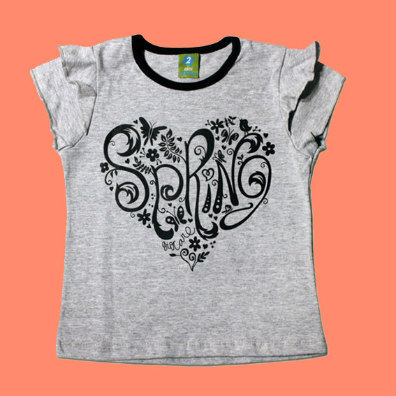 Ilustración para estampa de remera corazón en De-Mentes.