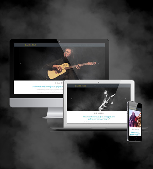 Diseño de página web para Daniel Telis.
