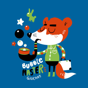Ilustración de estampa para Giocare.