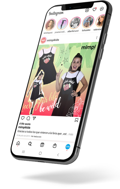 Diseño de gráfica para redes sociales de Mimpi.