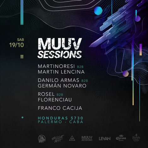Diseño de flyer para evento de Muuv Sessions.