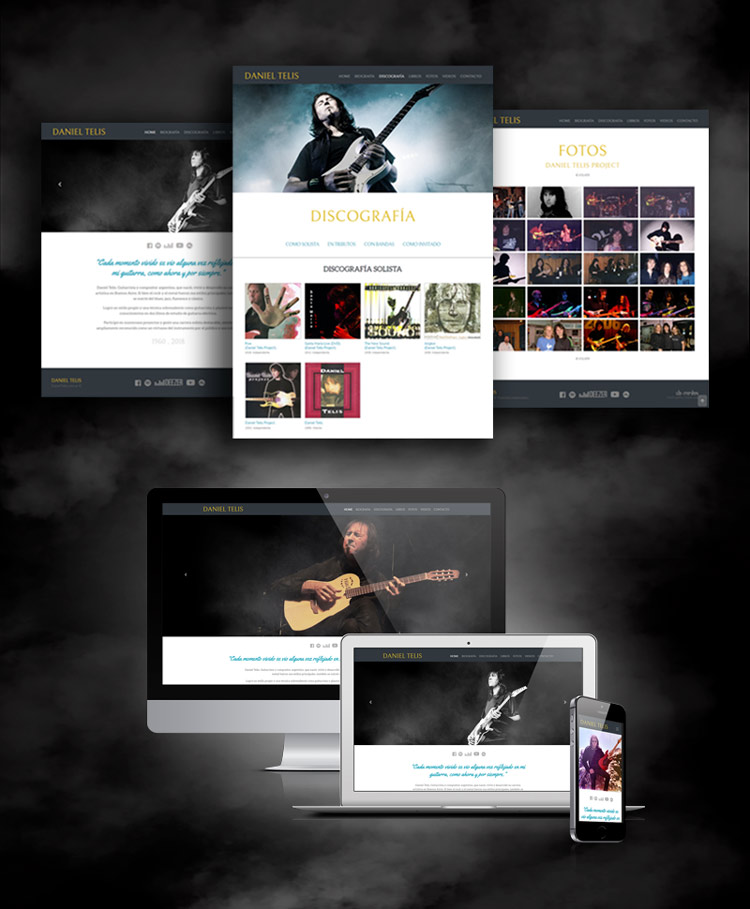 Diseño y programación de pagina web Homenaje a Daniel Telis.